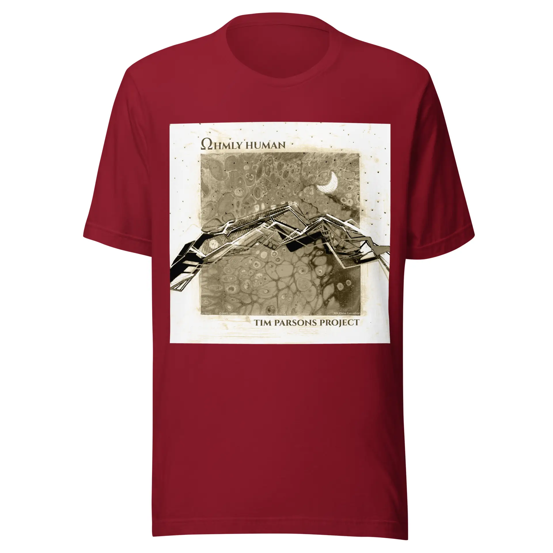 Ohmly Human Tim Parsons Project Unisex t-shirt Plus sized 14" artwork - Image 9