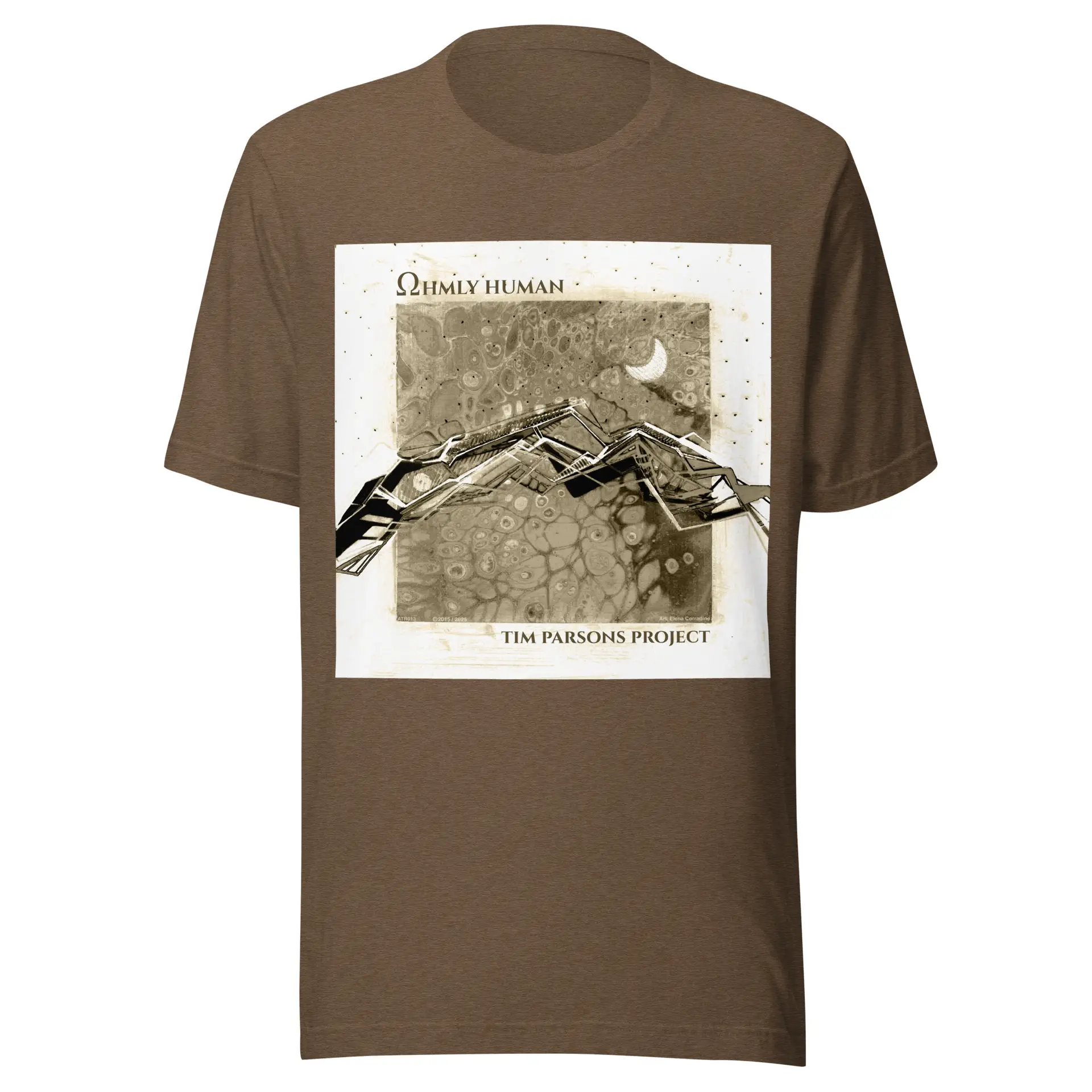 Ohmly Human Tim Parsons Project Unisex t-shirt Plus sized 14" artwork - Image 10