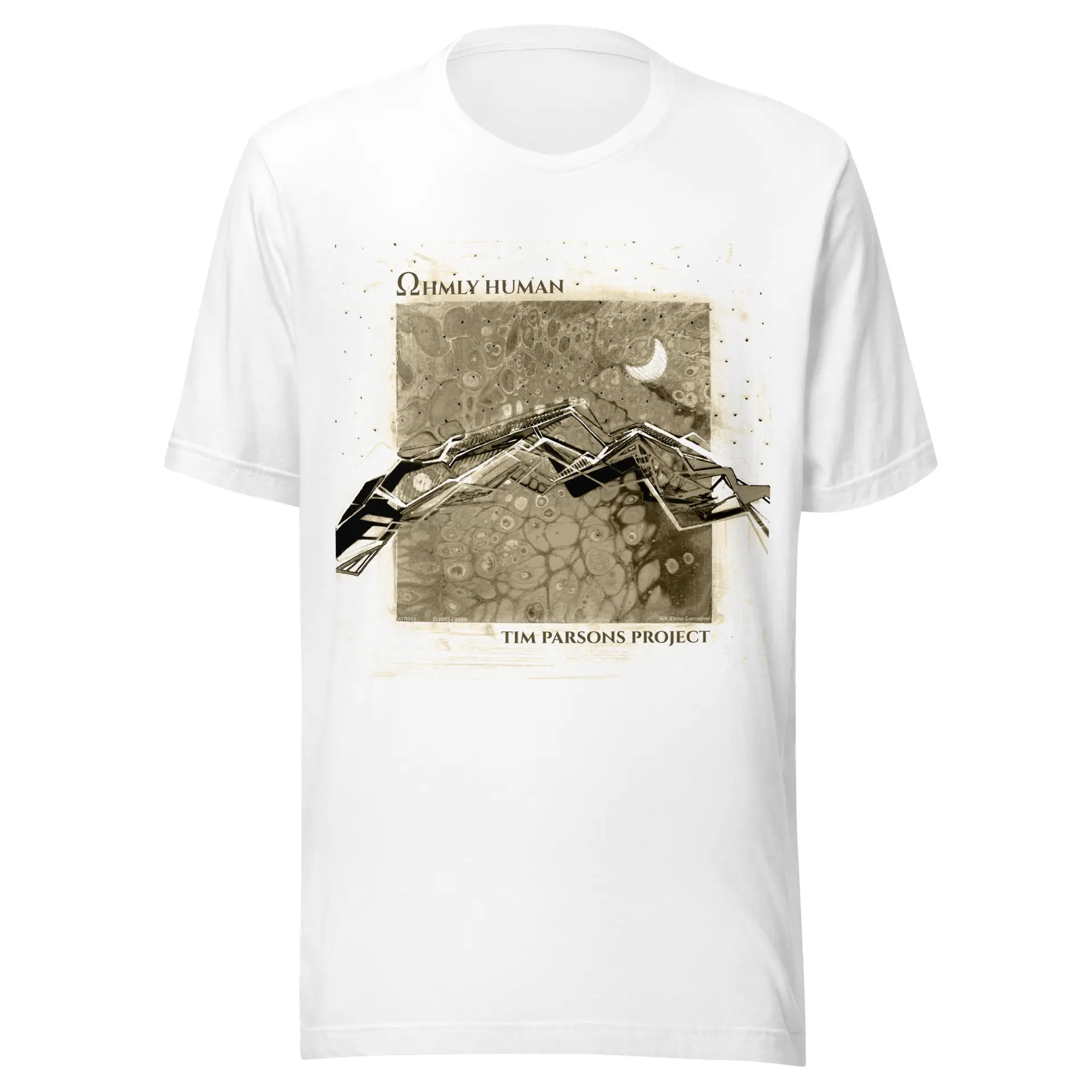 Ohmly Human Tim Parsons Project Unisex t-shirt Plus sized 14" artwork